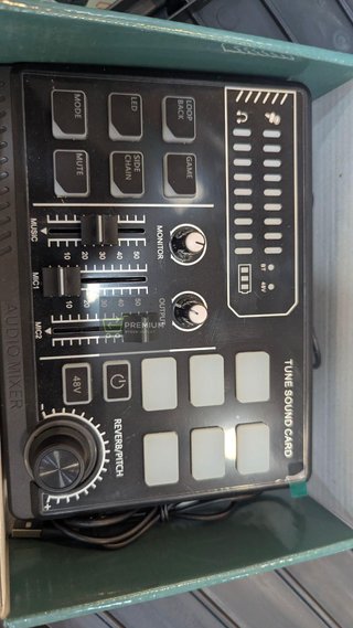 Btuty Mezclador de Audio para Juegos con RGB/48V Phantom