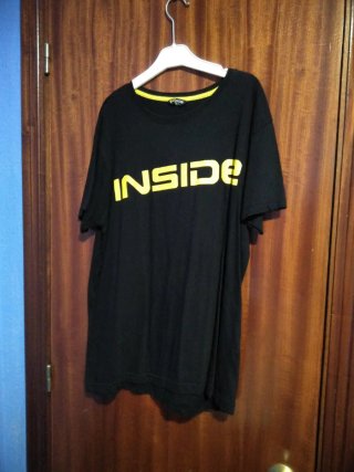 Camiseta Inside Hombre Talla M Negra