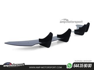 AÑADIDO DIFUSOR TRASERO VOLKSWAGEN GOLF 6 R20 2008-2012 NEGRO BRILLO