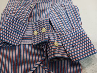 Camisa GANT Talla S Rayas Azul/Rojo