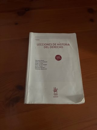 Lecciones de Historia del Derecho 2a Edición