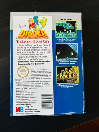 Digger T. Rock: The Legend of the Lost City (NES)