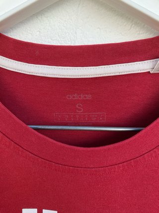 Camiseta Adidas Roja Logo Blanco