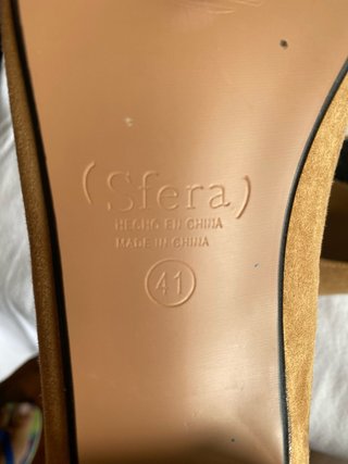 Bailarinas Sfera Beige Talla 41 Nuevas