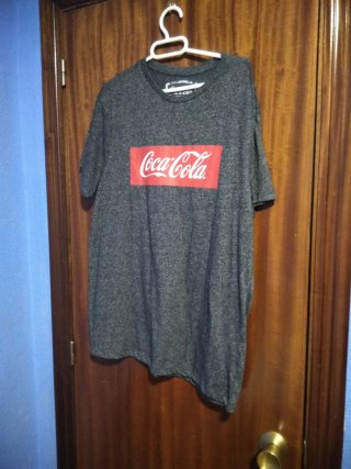 Camiseta Coca-Cola gris talla L