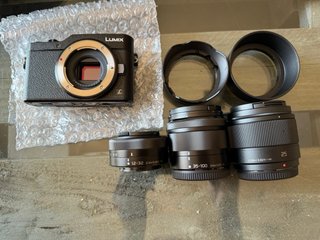 Panasonic Lumix GX800 + 3 objetivos