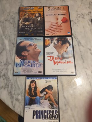 Lote 5 Películas DVD (Español)