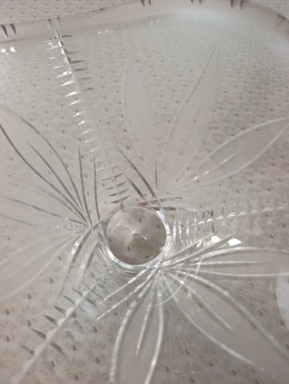 Centro de mesa cristal tallado