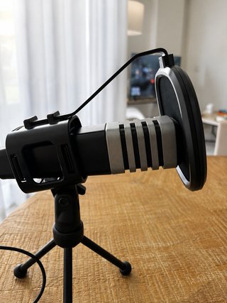 Micrófono USB TONOR Cardioide Negro/Gris
