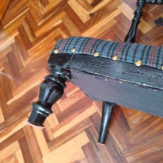 Reclinatorio madera con Cruz (Prie-dieu) Vintage