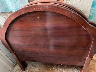 2 Cabeceros Madera Individuales Marrón