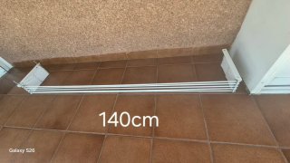 Tendedero Extensible Blanco 140cm