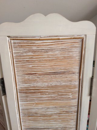Biombo madera envejecida 3 paneles