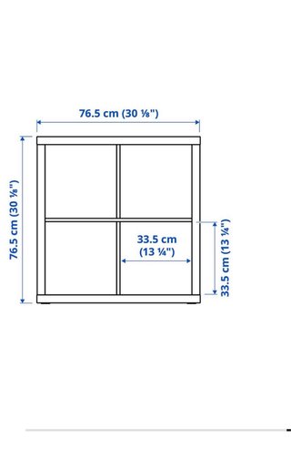Estantería Blanca 77x77cm