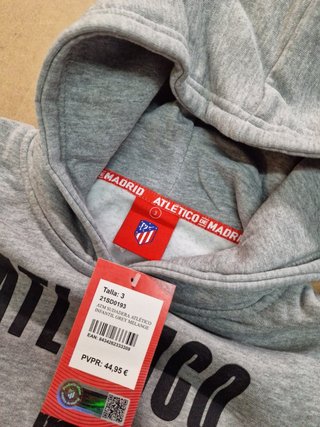 Sudadera Niño Atlético de Madrid Oficial