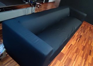 Sofá Ikea Kipplan 3-4 plazas Negro