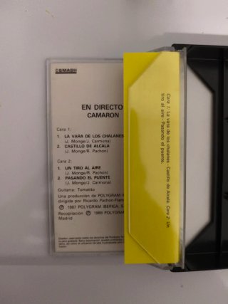 Casete Camaron con Tomatito En Directo