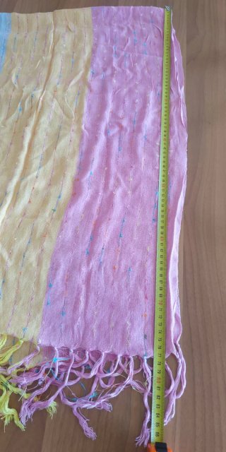Foulard Pareo Multicolore con Frange