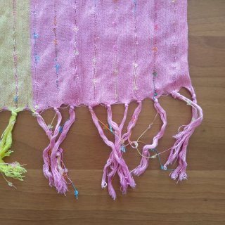 Foulard Pareo Multicolore con Frange