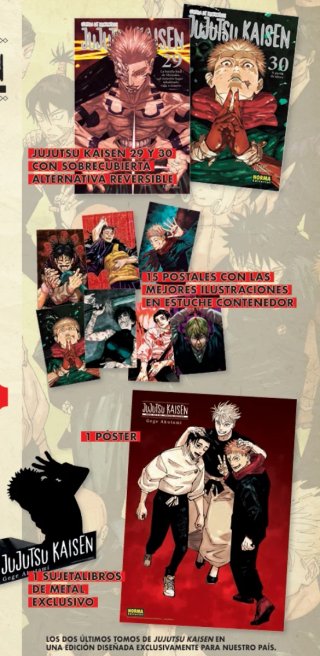 Pack Jujutsu Kaisen Tomo 29 y 30 Ediicon Especial
