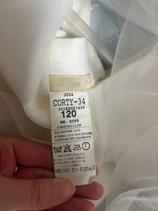 Vestido de comunión Tizzas blanco niña