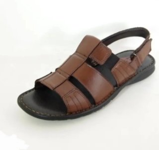 Sandalias de piel marrones N°40