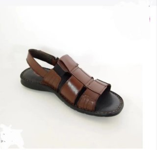Sandalias de piel marrones N°40