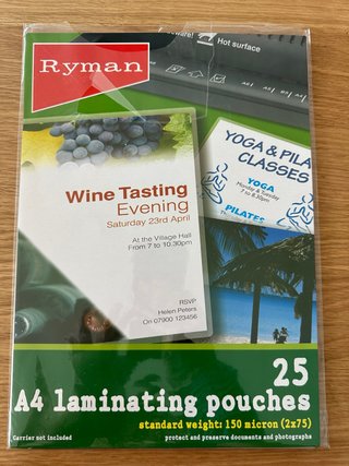 14 Folhas de Plastificação A4 Ryman