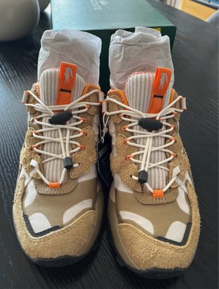 Zapatillas Lacoste L-Guard Beige/Naranja Nuevas