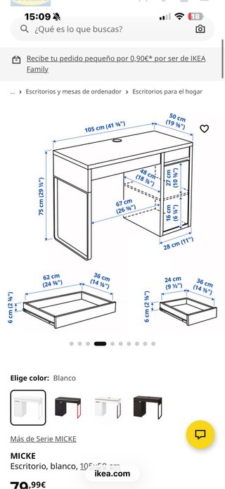 Escritorio Blanco Ikea