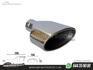 COLA DE ESCAPE TIPO RS4 LADO IZQUIERDO
