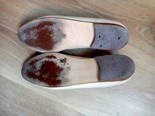 Zapatos planos Linea Joven beige talla 38