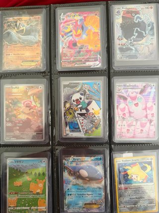 Cartas Pokémon Charizard, Snorlax, Growlithe, etc.