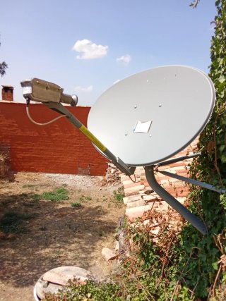 Parabólica para internet rural