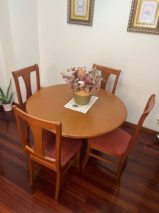 Salón completo, mueble+2mesas+2  lámparas+4sillas.