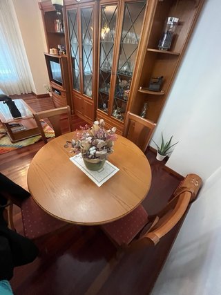Salón completo, mueble+2mesas+2  lámparas+4sillas.