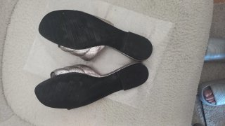 Sandalias Planas Zara Plata Talla 37