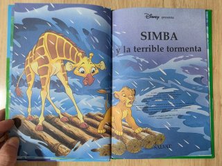 Clásico cuento Disney.Simba y la terrible tormenta