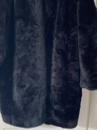 Cappotto di pelliccia sintetica donna nero