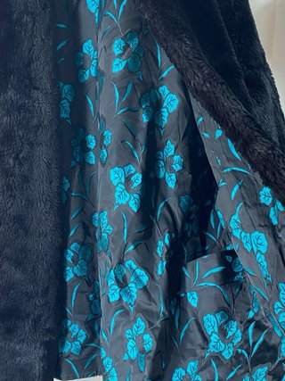 Cappotto di pelliccia sintetica donna nero