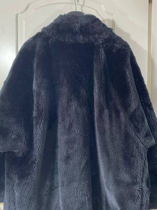 Cappotto di pelliccia sintetica donna nero