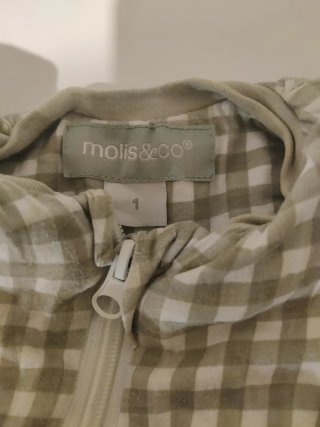 Manta Pijama Molis&co a cuadros Mint Tea