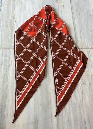 Pañuelo twilly marron y naranja Missoni