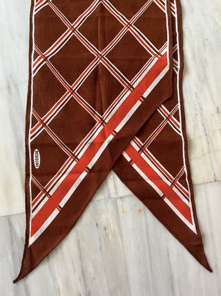 Pañuelo twilly marron y naranja Missoni