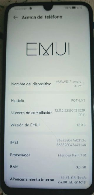 Huawei P Smart 2019 Negro/Azul
