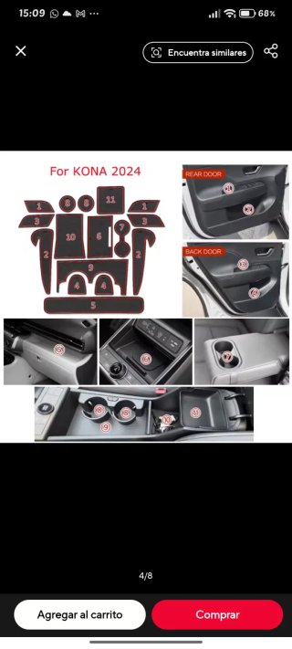 Kit Alfombrillas Goma Hyundai Kona