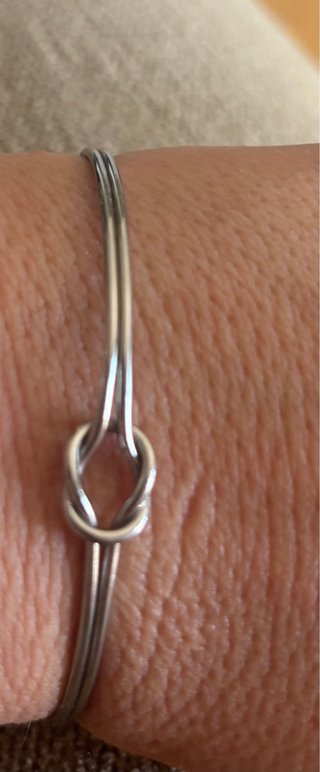 Pulsera Lotus Nudo Acero Mujer