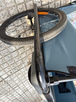 Remolque bici Decathlon Trailer steel 100