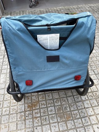Remolque bici Decathlon Trailer steel 100