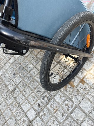 Remolque bici Decathlon Trailer steel 100